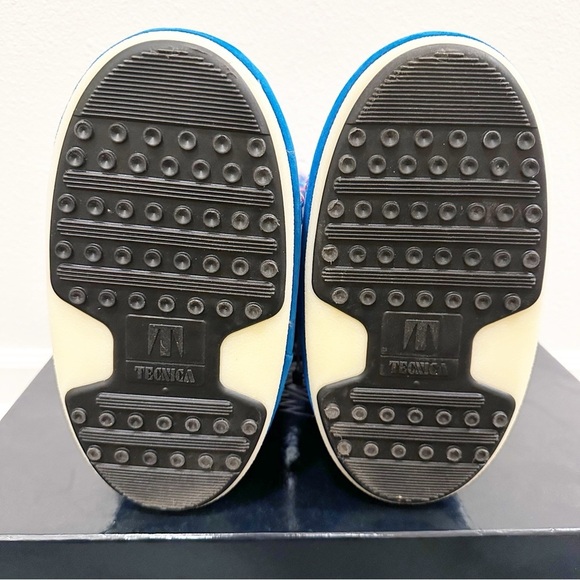 NEW ALANUI X MOON BOOT Icon Knit Jacquard Red Azure Wool Boots Size 8-9.5 - Picture 11 of 16